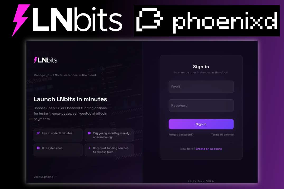 Phoenixd now available on My LNbits